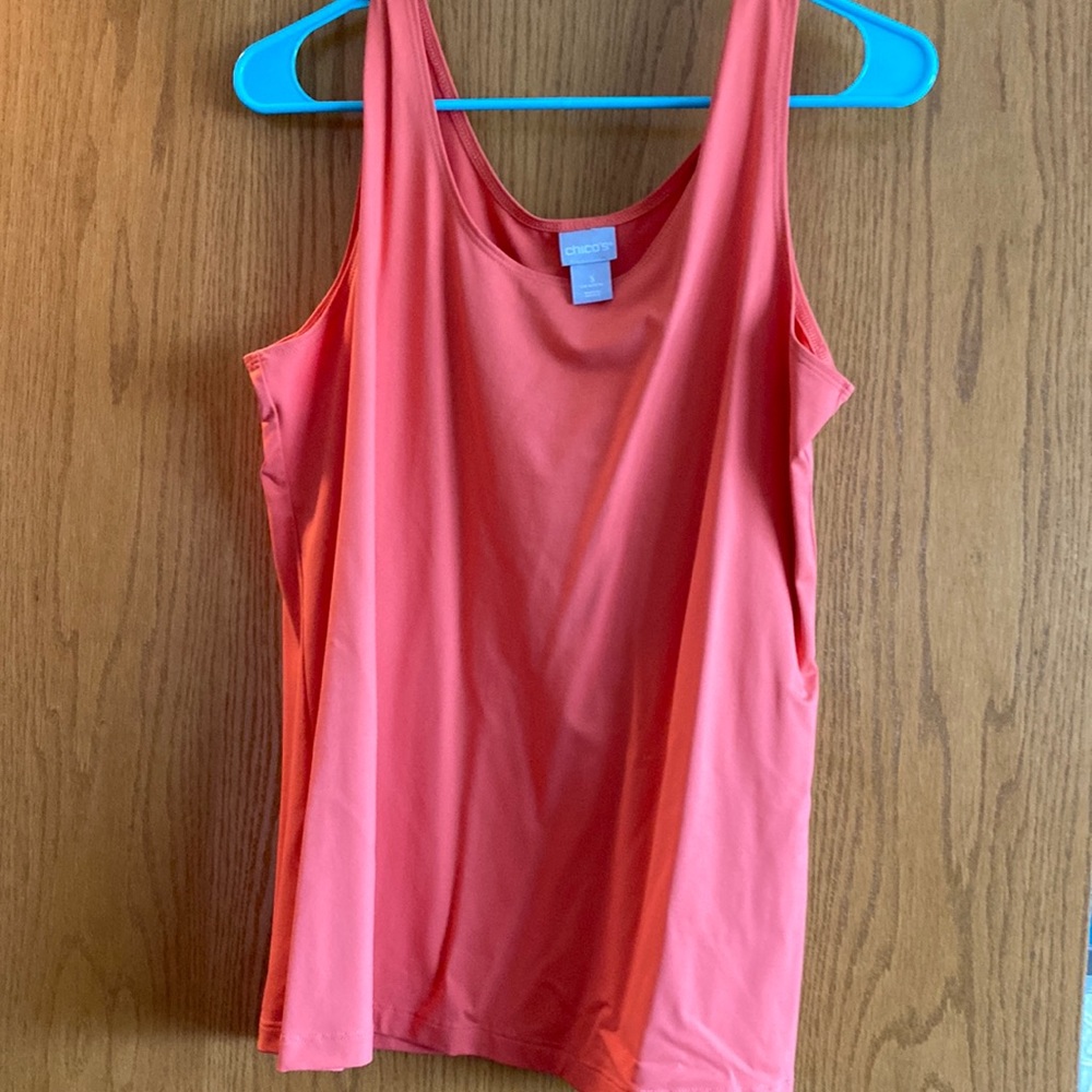 Chico’s size 3 coral orange tank top